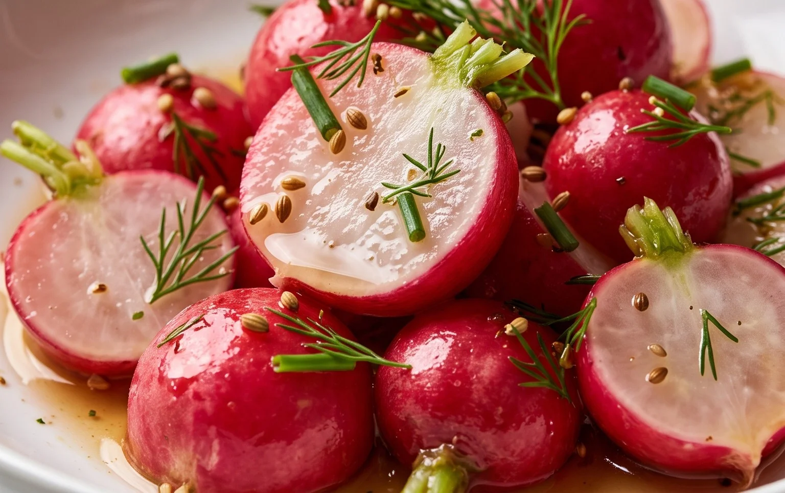 Easy Quick Pickled Radishes