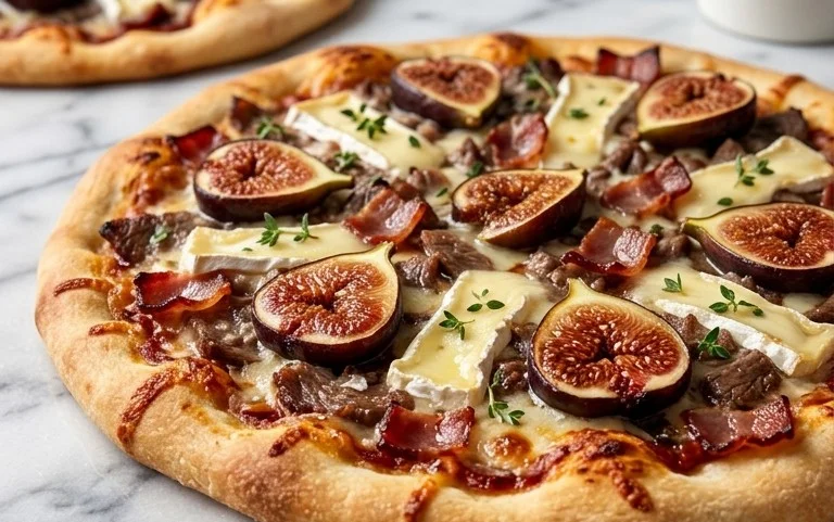 Pizza Bœuf Beef Bacon Figue: Recette Gourmande & Unique