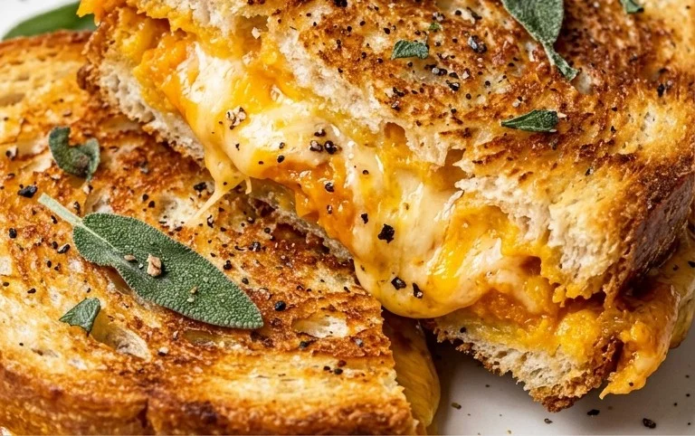 Cheddar Pumpkin Grilled Cheese