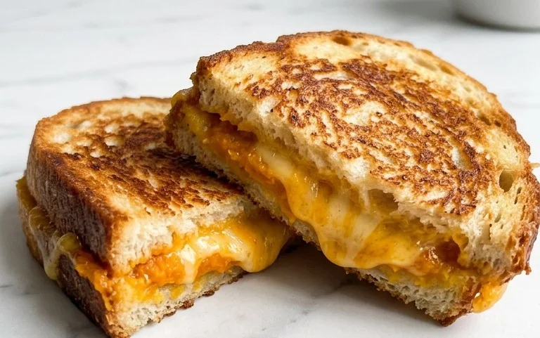 Cheddar Pumpkin Grilled Cheese