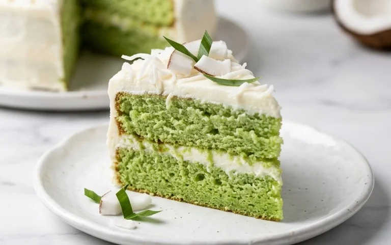 Gâteau Moelleux Pandan Noix de Coco : Voyage Exotique