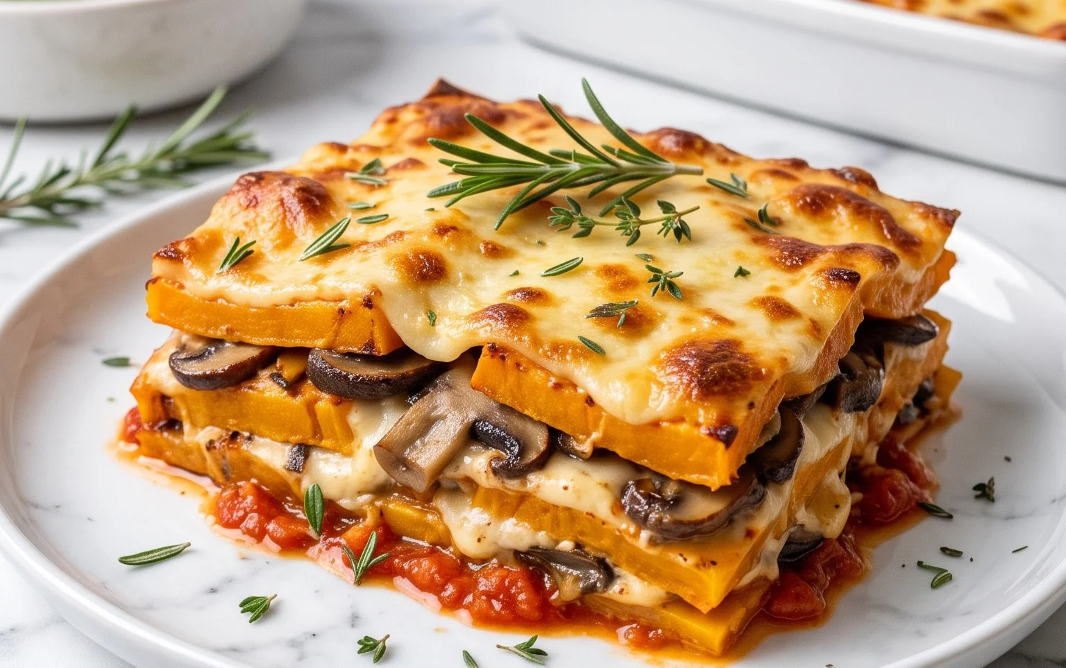 Lasagnes Butternut Champignons: Saveurs d&rsquo;automne