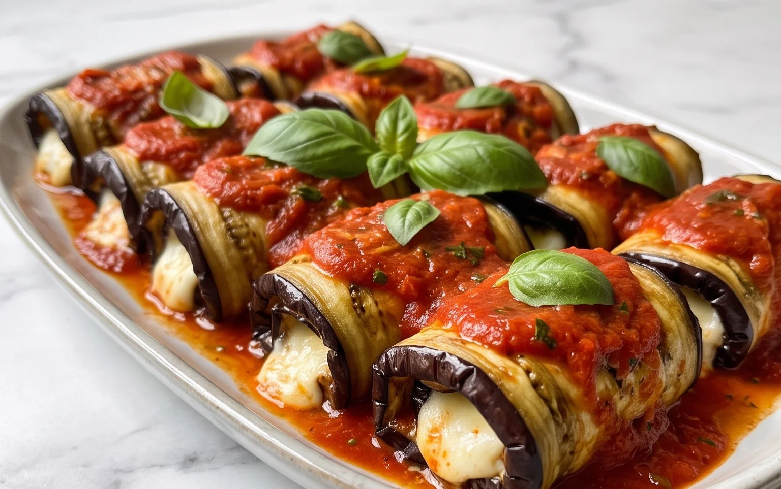 Involtini Melanzane Mozzarella: Recette Facile et Savoureuse