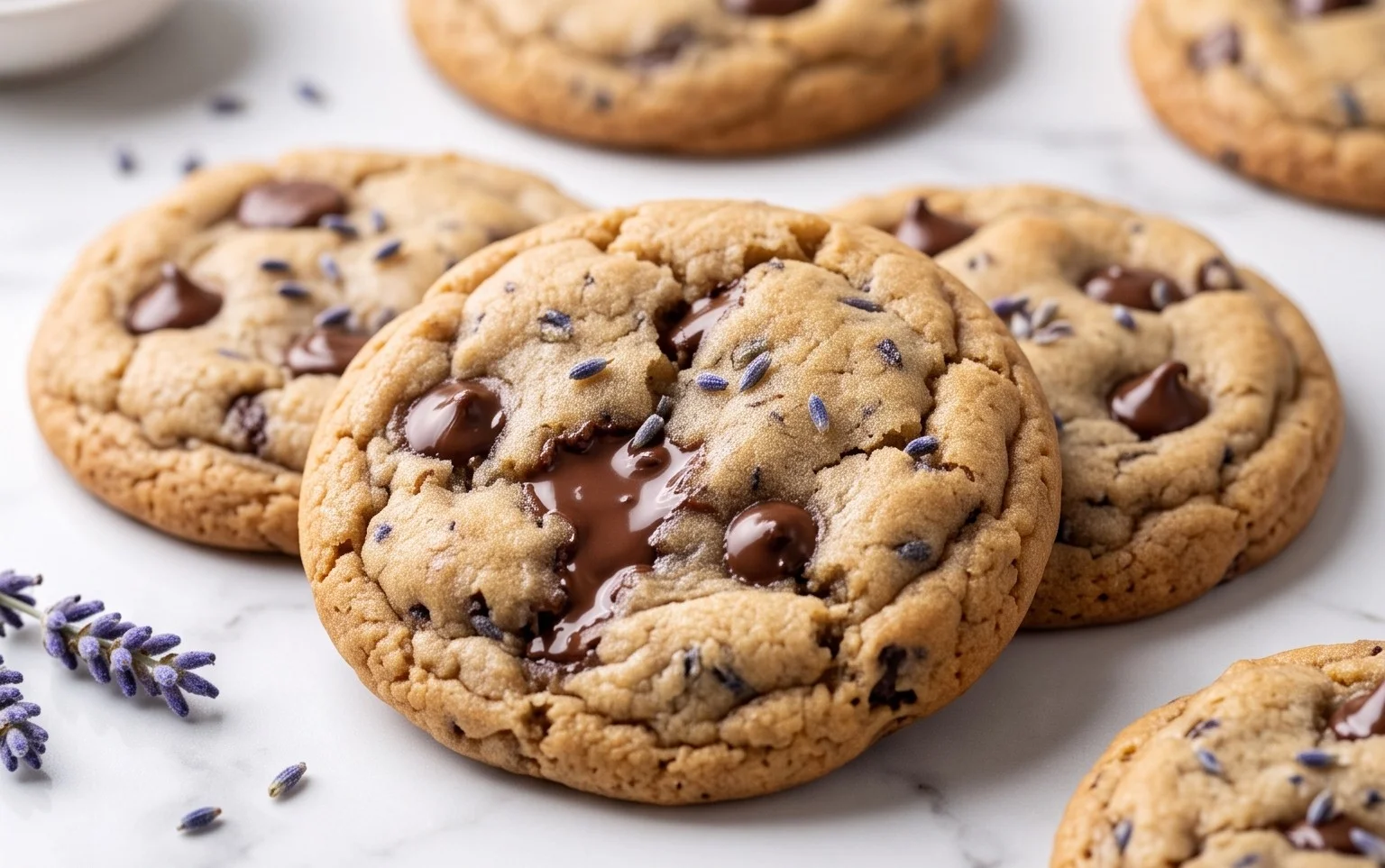 Cookies Lavande Chocolat Pépites : L&rsquo;Élégance Florale