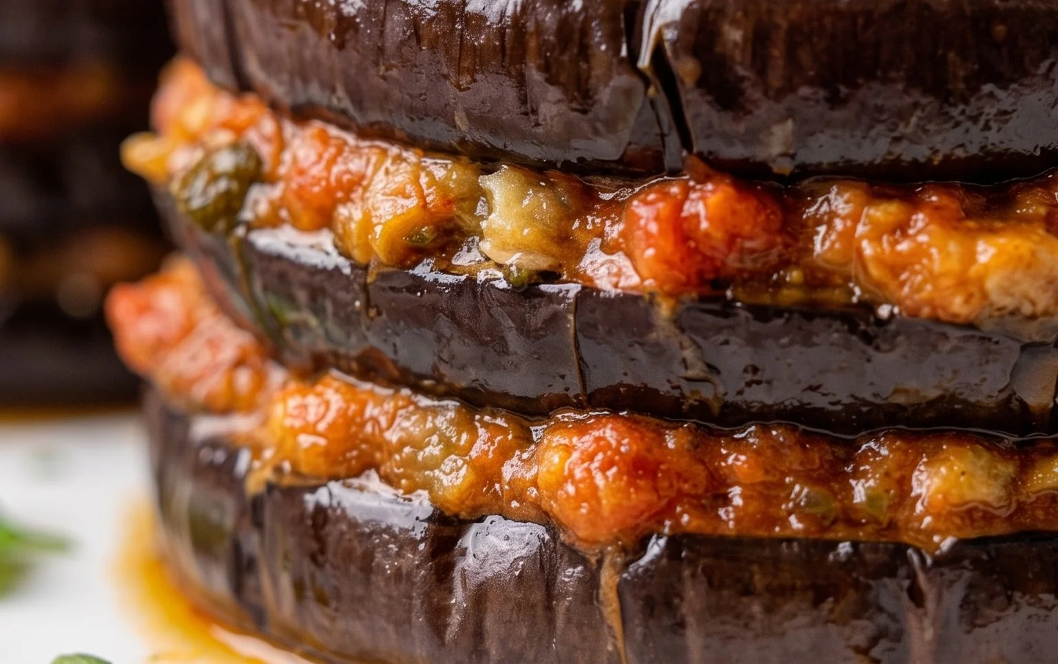 Baked Eggplant Stacks